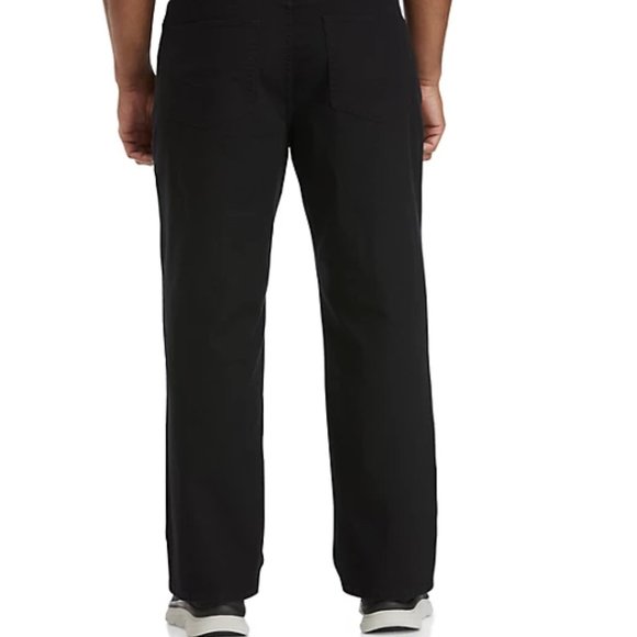 True Nation Black Relaxed-Fit Stretch Jeans, 50x34 - Picture 2 of 3